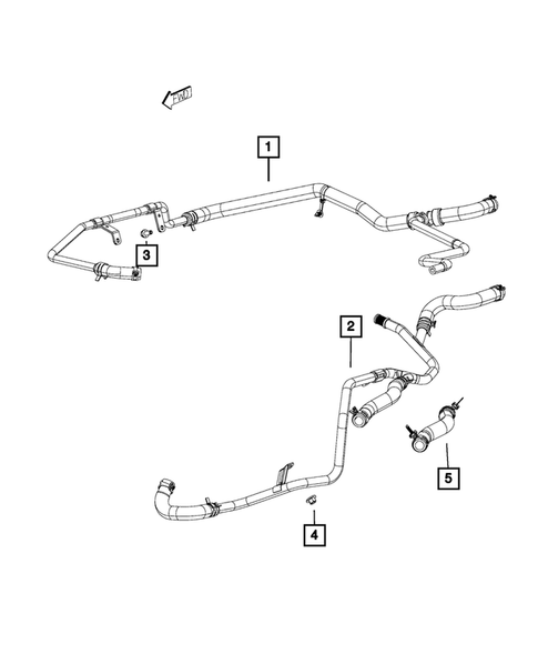 Air Conditioner and Heater Plumbing for 2015 Dodge Charger #2