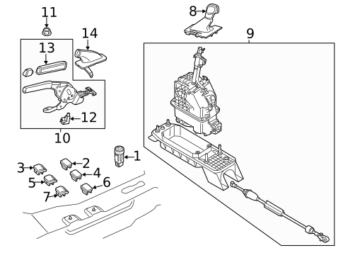 Console for 2012 Volkswagen Passat #3