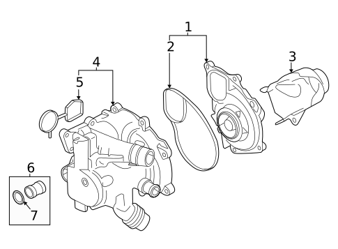 Water Pump for 2025 Audi A3 Quattro #0