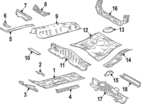 Floor & Rails for 2022 Toyota Corolla #3