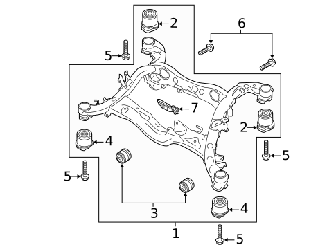 Suspension Mounting for 2022 Audi RS6 Avant #1