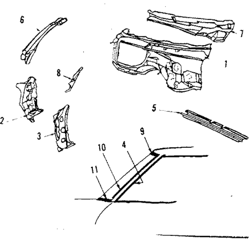 Cowl for 1986 Pontiac Grand Prix #0