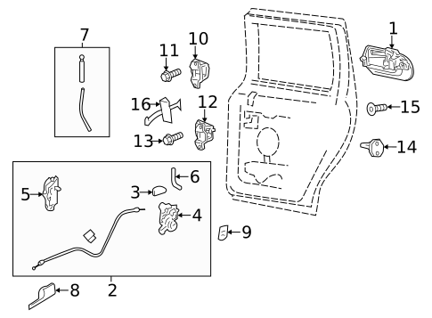 Rear Door for 2015 Lincoln Navigator #2