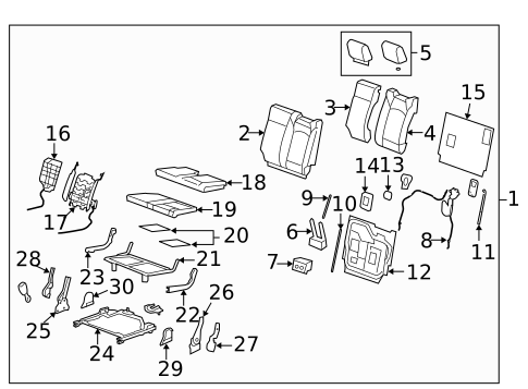 Third Row Seats for 2011 Chevrolet Traverse #0