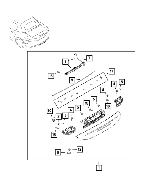 Moldings and Ornamentation for 2018 Fiat 124 Spider #1