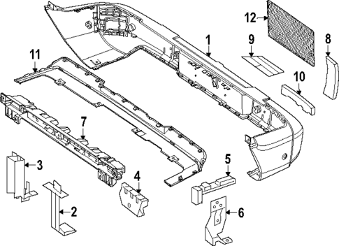 Bumper & Components - Rear for 2025 Mercedes-Benz G63 AMG #0