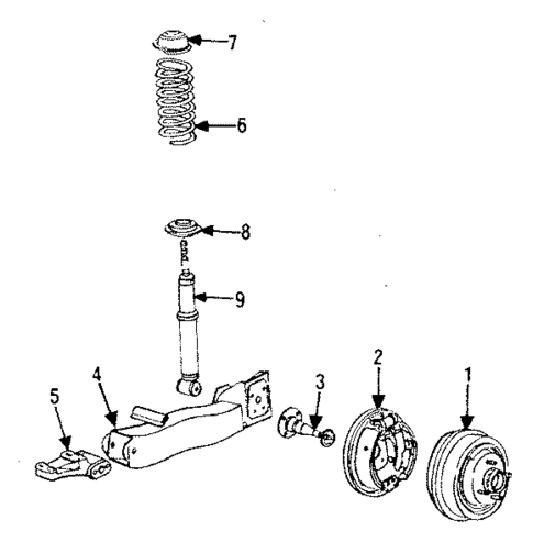 Rear Suspension for 1987 Dodge Charger #0