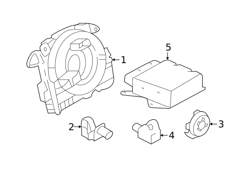 Air Bag Components for 2017 Audi A3 Quattro #2