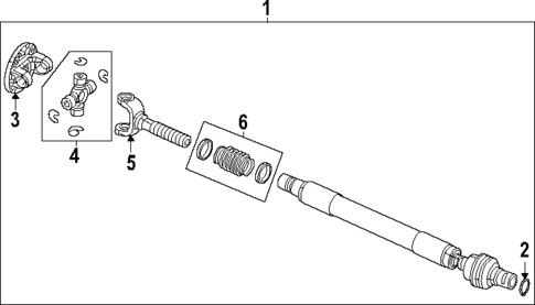 Drive Shaft for 2023 Ram 2500 #0