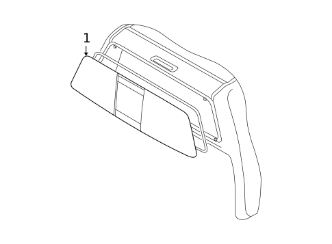 Glass & Hardware - Back for 2019 Nissan Frontier #0