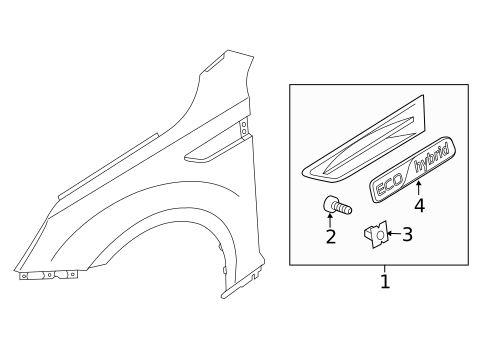 Exterior Trim - Fender for 2014 Kia Optima #0