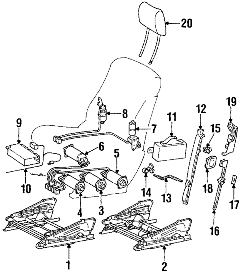 Tracks & Components for 1993 Mercedes-Benz 600 SEC #0