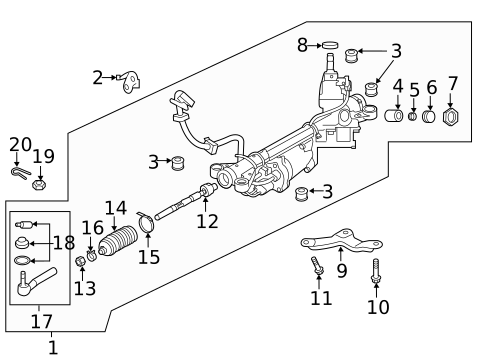 Steering Gear & Linkage for 2023 Subaru Forester #0