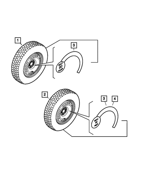 Wheels, Tires and Hardware for 2022 Jeep Renegade #1