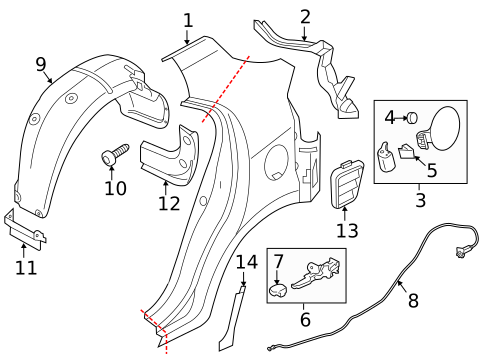 Fuel Door for 2015 Kia Rio #0