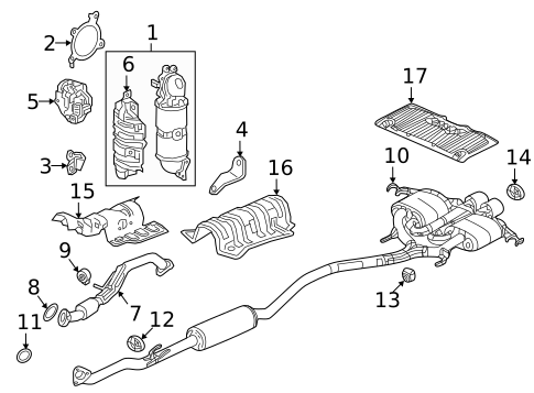 Exhaust Components for 2019 Honda Civic #0