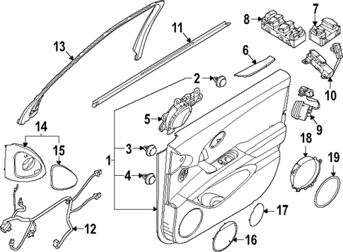 Interior Trim - Front Door for 2025 Genesis GV60 #0