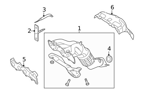 Exhaust Manifold for 2006 Mazda 6 #1