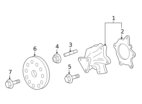 Water Pump for 2018 Toyota Yaris #0