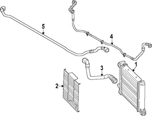 Radiator & Components for 2025 BMW X1 #2
