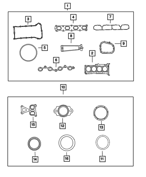 Engine Identification, Service Engines & Engine Service Kits for 2010 Dodge Caliber #1
