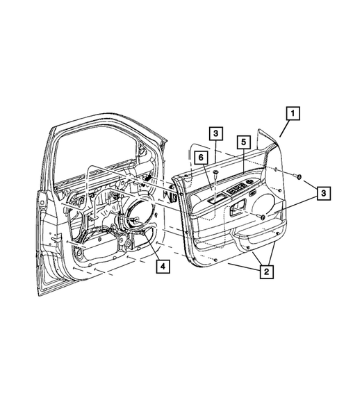Door Trim Panels-Front and Rear for 2008 Jeep Grand Cherokee #0