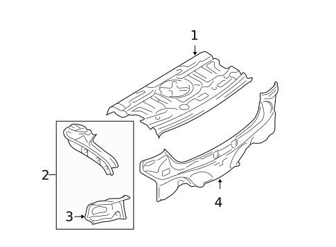 Rear Body for 2004 Mazda 6 #0