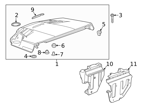Engine Appearance Cover for 2016 Cadillac ATS #0