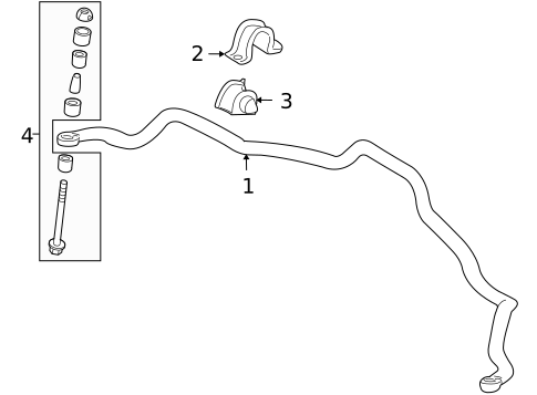 Stabilizer Bar & Components for 2007 Mitsubishi Outlander #0