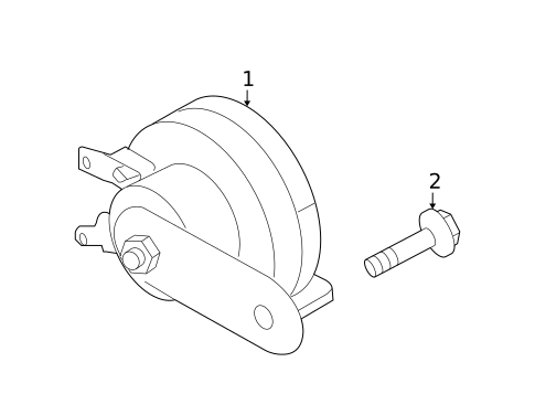 Horn for 2010 Nissan Frontier #0
