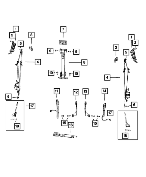 Seat Belts for 2019 Ram 2500 #2