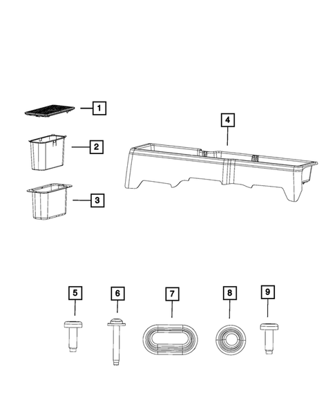 Rear Storage Compartment for 2020 Ram 2500 #1