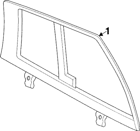 Glass - Door for 1993 Dodge Viper #0
