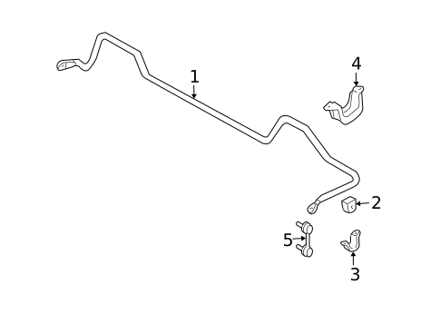 Stabilizer Bar & Components for 2005 Subaru Forester #0