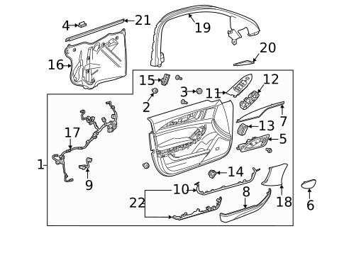 Trunk for 2022 Cadillac CT5 #1
