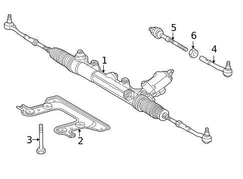 Steering Gear & Linkage for 2003 Mercedes-Benz S 55 AMG® #0