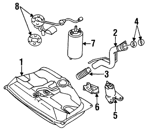 Emission Components for 1991 Toyota Corolla #0