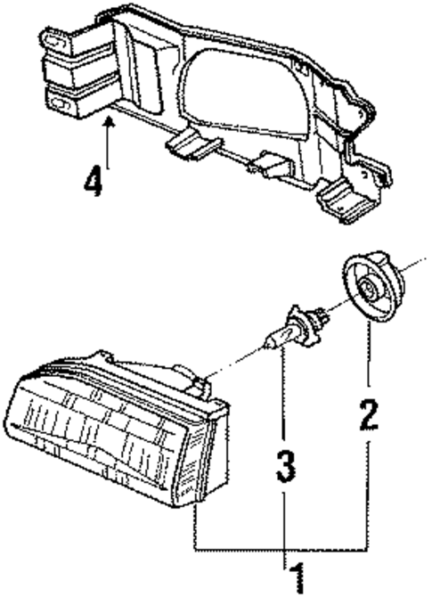 Headlamp Components for 1988 Mazda 323 #0