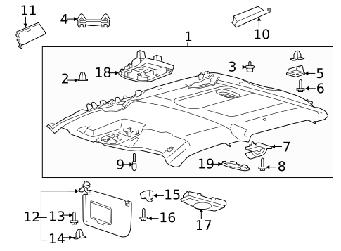Interior Trim - Cab for 2018 Ford F-350 Super Duty #2