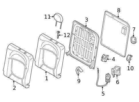 Rear Seat Components for 2020 Mini Cooper #0