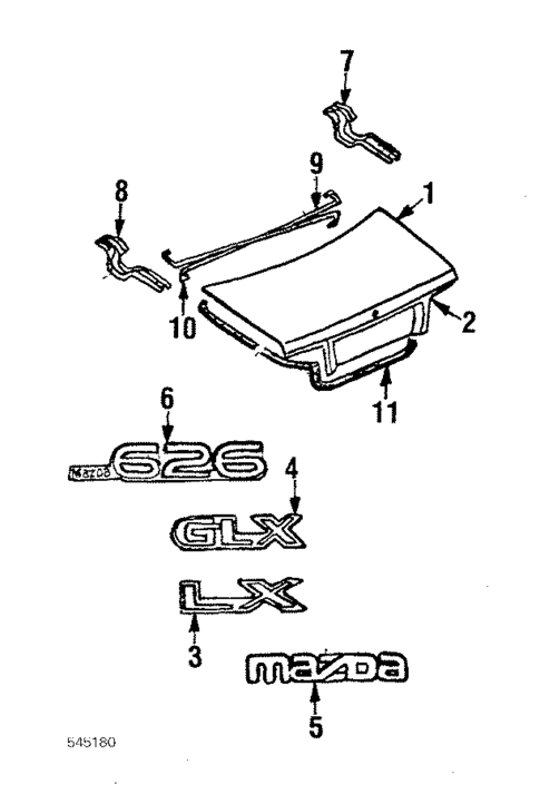 Lid & Components for 1986 Mazda 626 #0