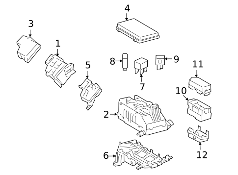 Fuse & Relay for 2020 Lexus GX460 #0