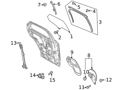 Rear Door for 2023 Mazda 3 #4