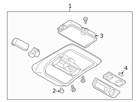 Overhead Console for 2001 Subaru Forester #0