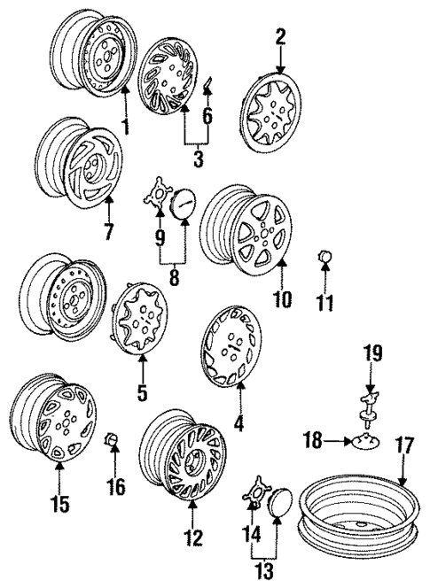 Wheels & Trim for 1992 Acura Integra #0