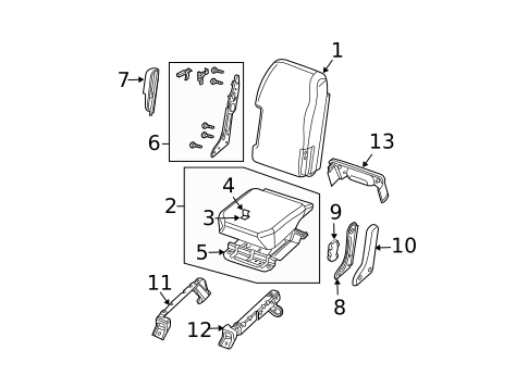 Front Seat Components for 2010 Nissan TITAN #0