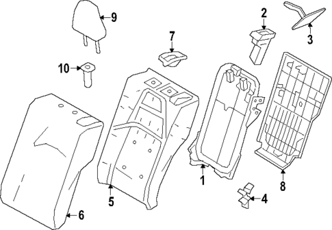 Rear Seat Components for 2024 Toyota GR Corolla #1
