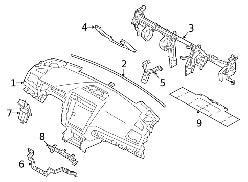 Instrument Panel for 2019 Subaru Outback #0