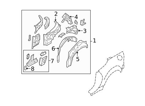 Inner Structure for 2009 Mazda MX-5 Miata #1