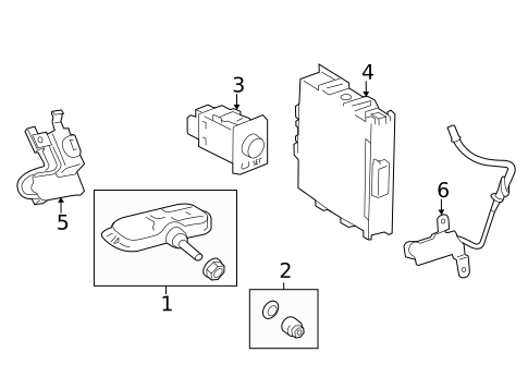 Tire Pressure Monitor Components for 2025 Lexus RC300 #0